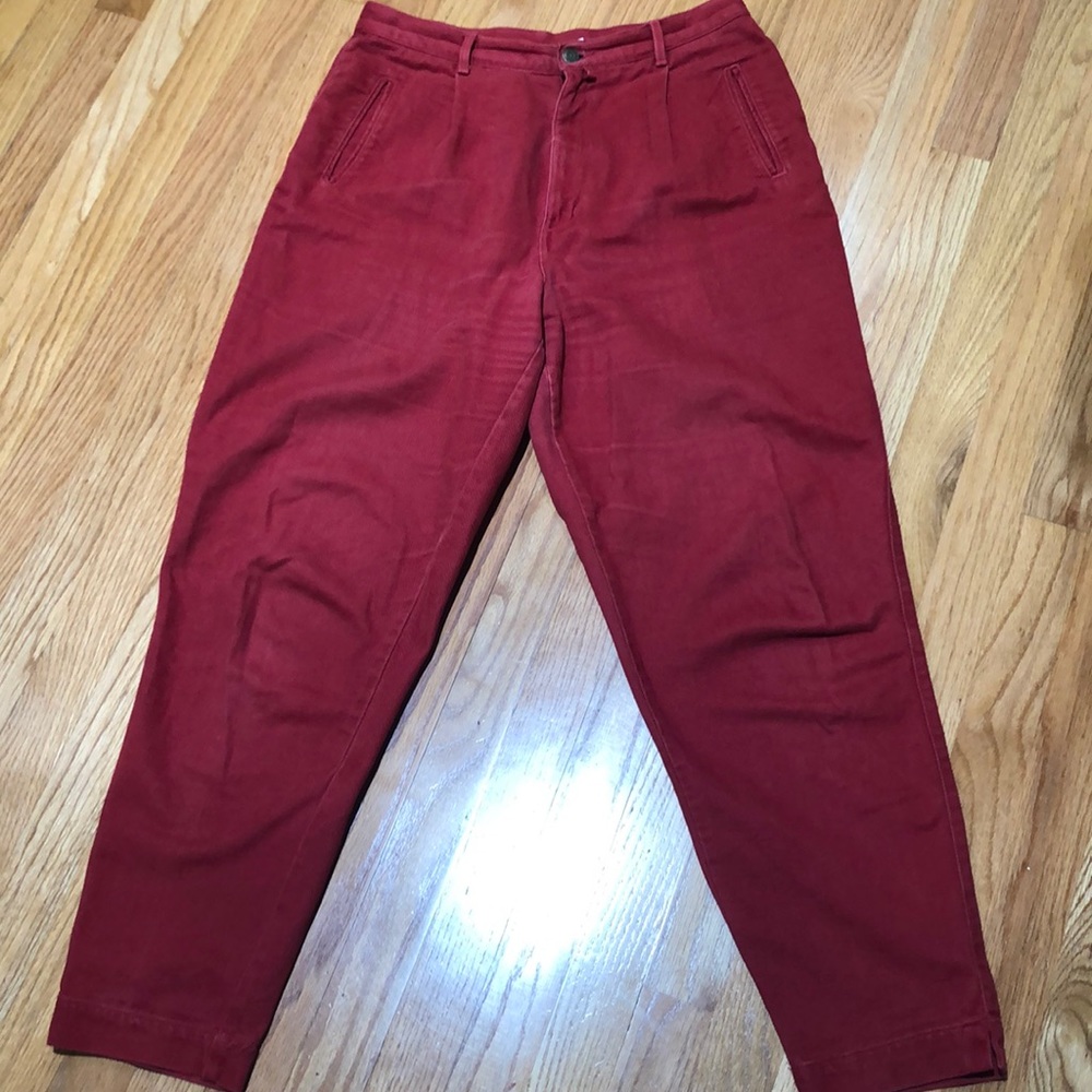 Vintage Dockers Dark Red Twill Jeans Size 14